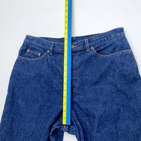 L.L. Bean Women's Flannel Lined Jeans Double L Relaxed Fit Straight Leg 14R - Picture 5 of 8